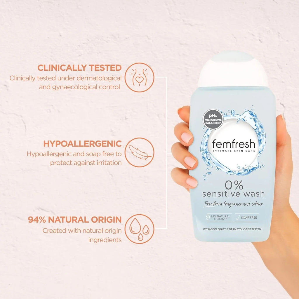 Femfresh 0% Sensitive Intimate Wash 250 ml