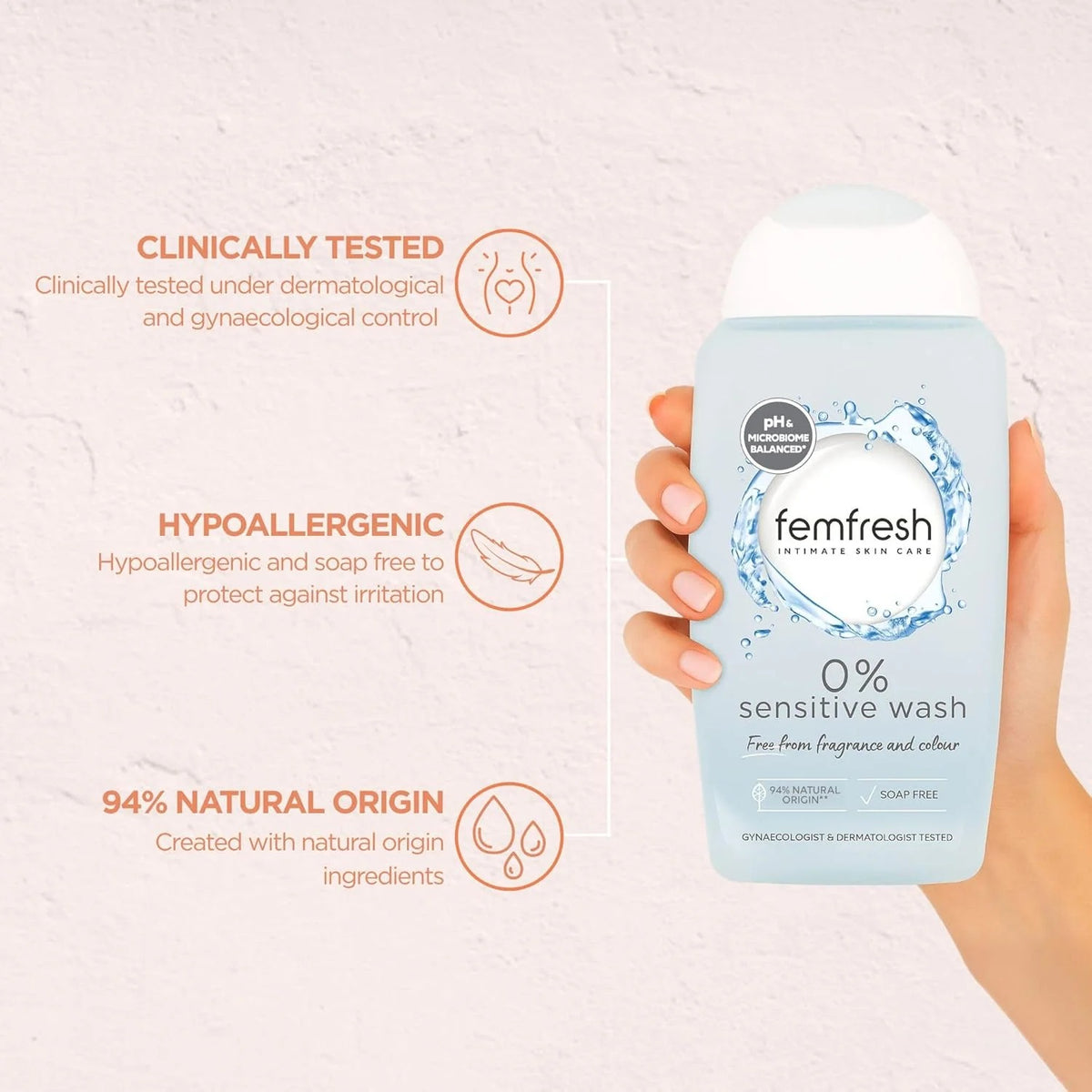 Femfresh 0% Sensitive Intimate Wash 250 ml